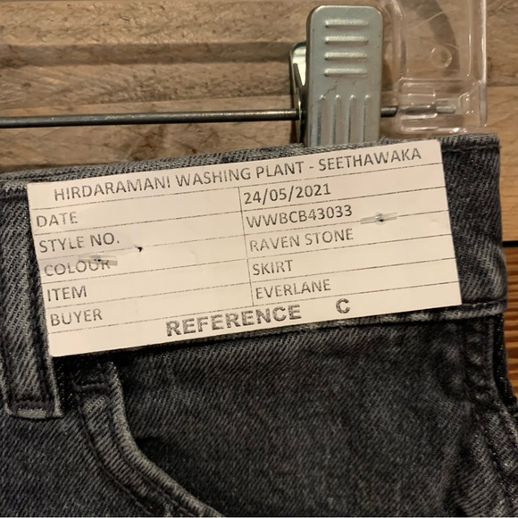 NEW* The Way-High Jean Skirt In Raven Stone Black Wash - Various Sizes - Picture 9 of 13